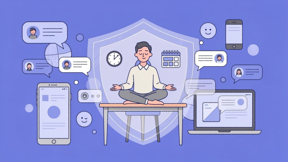 Jak wyjść z trybu ciągłego reagowania na Slacku i Messengerze?